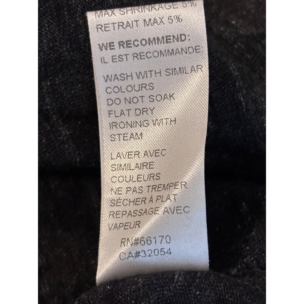 GANNI Winter Jersey Dress M Charcoal Cotton Scandi Copenhagen Fit Flare Minimal - Picture 6 of 8